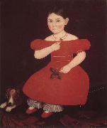Amy Philip The Girl wear the red dressi Sweden oil painting reproduction